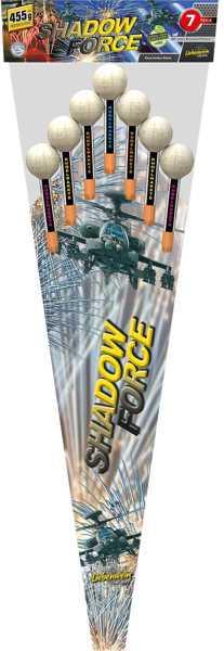 Shadow Force, 7 Kugelraketen mit gesamt 455g NEM